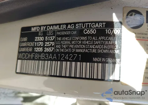 2010 Mercedes-Benz E 350 4Matic from USA, damaged, VIN WDDHF8HB3AA124271